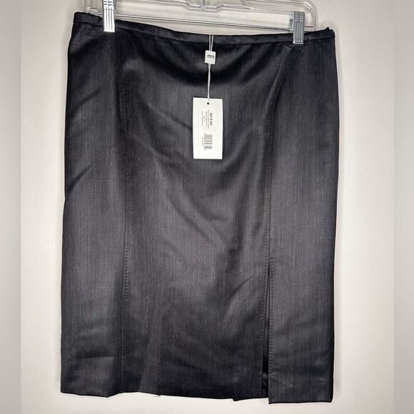 Armani Collezioni Dresses & Skirts - Armani Collezioni Charcoal Gray Seam detail Skirt NWT